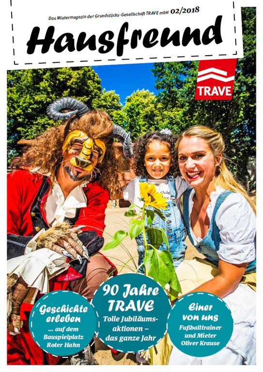 Titelseite Mietermagazin Hausfreund Ausgabe 2 im Jahr 2018
