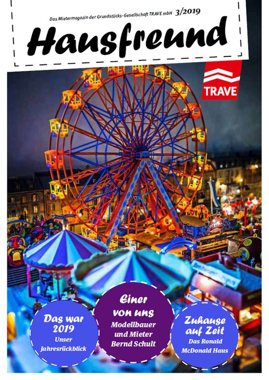 Titelseite Mietermagazin Hausfreund Ausgabe 3 im Jahr 2019