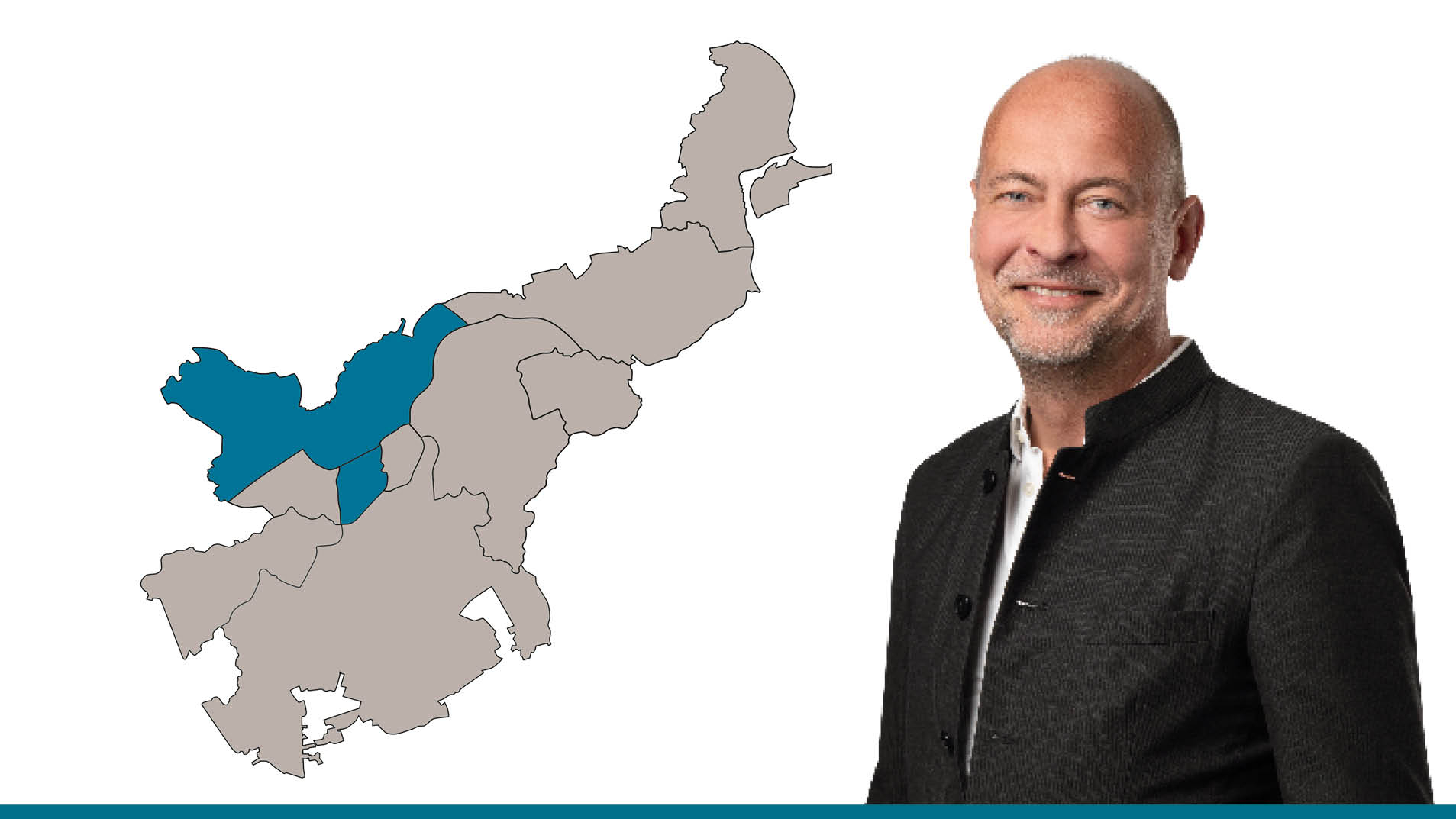 Der Ansprechpartner vor einer Lübeck-Karte, der Vermietungsbereich ist hervorgehoben. Der Ansprechpartner vor einer Lübeck-Karte, der Vermietungsbereich ist hervorgehoben.