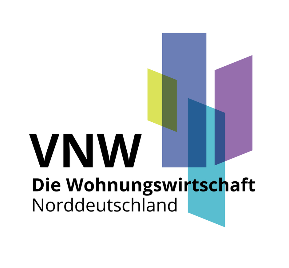 Logo des VNW (Verband norddeutscher Wohnungsunternehmen). Logo des VNW (Verband norddeutscher Wohnungsunternehmen).