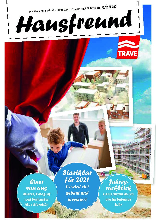 Titelseite Mietermagazin Hausfreund Ausgabe 3 im Jahr 2020