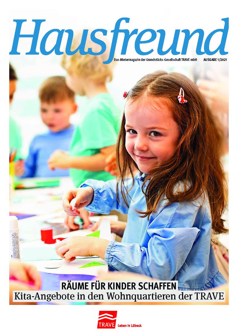 Titelseite Mietermagazin Hausfreund Ausgabe 1 im Jahr 2021