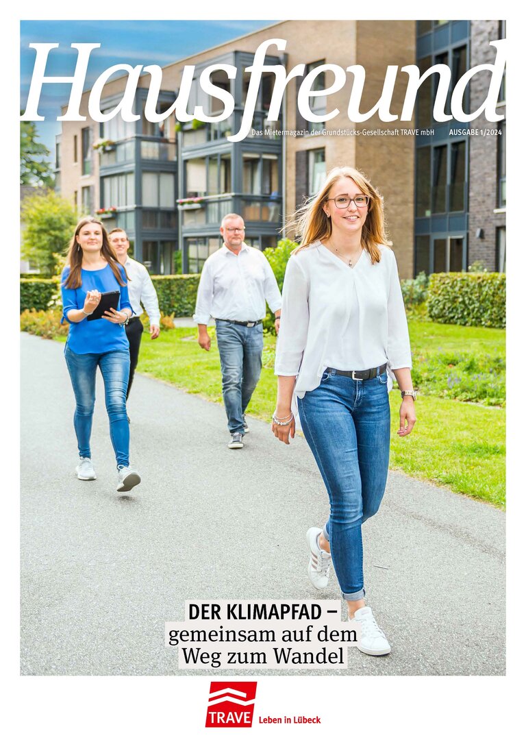 Titelseite Mietermagazin Hausfreund Ausgabe 1 im Jahr 2024